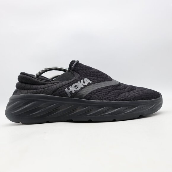 Hoka One One Ora Recovery 2 Men's US Size 12 Black Comfort Slip On Sneakers - Picture 1 of 9